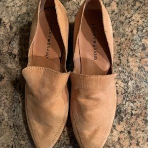 Lucky Brand Tan Suede Loafers